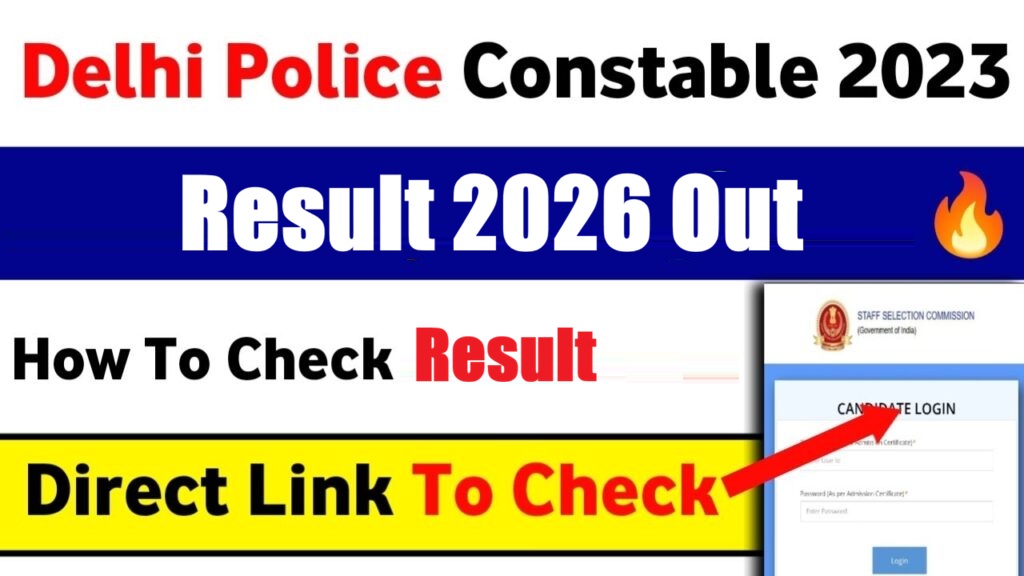 Delhi Police Constable Result 2023