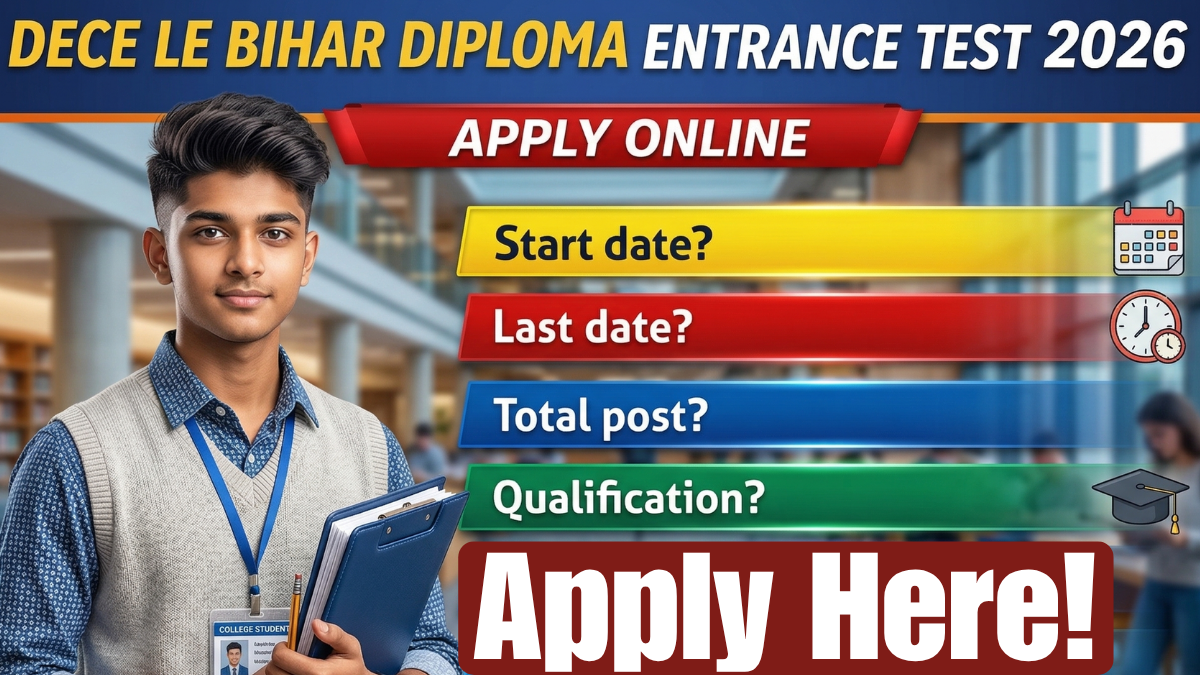 DECE-LE Bihar Diploma Online Form 2026