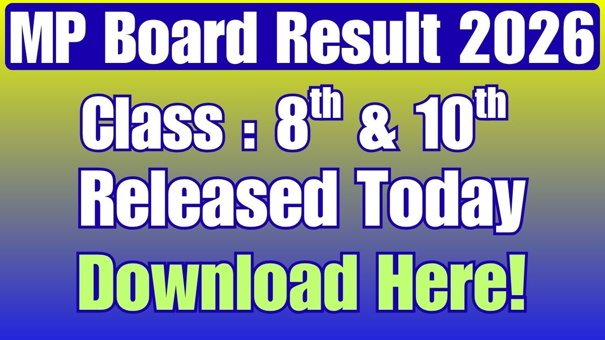 MP Board 5th, 8th Result 2026 Live | Sarkari Exams