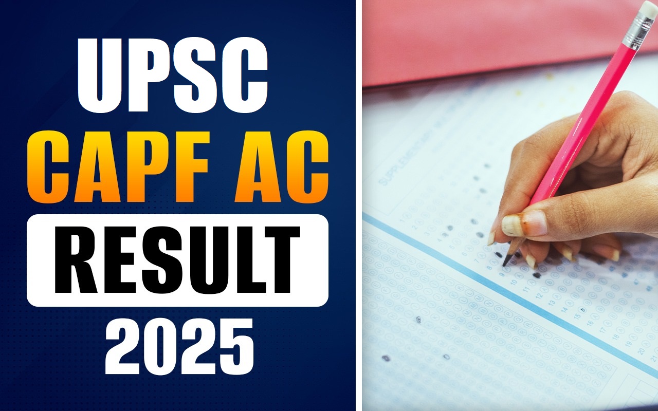 UPSC CAPF AC Name Wise Result 2026
