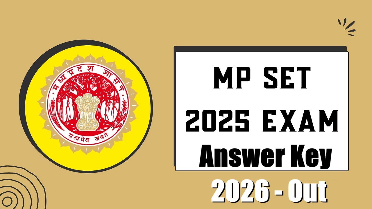 MPPSC SET Answer Key 2026 Out