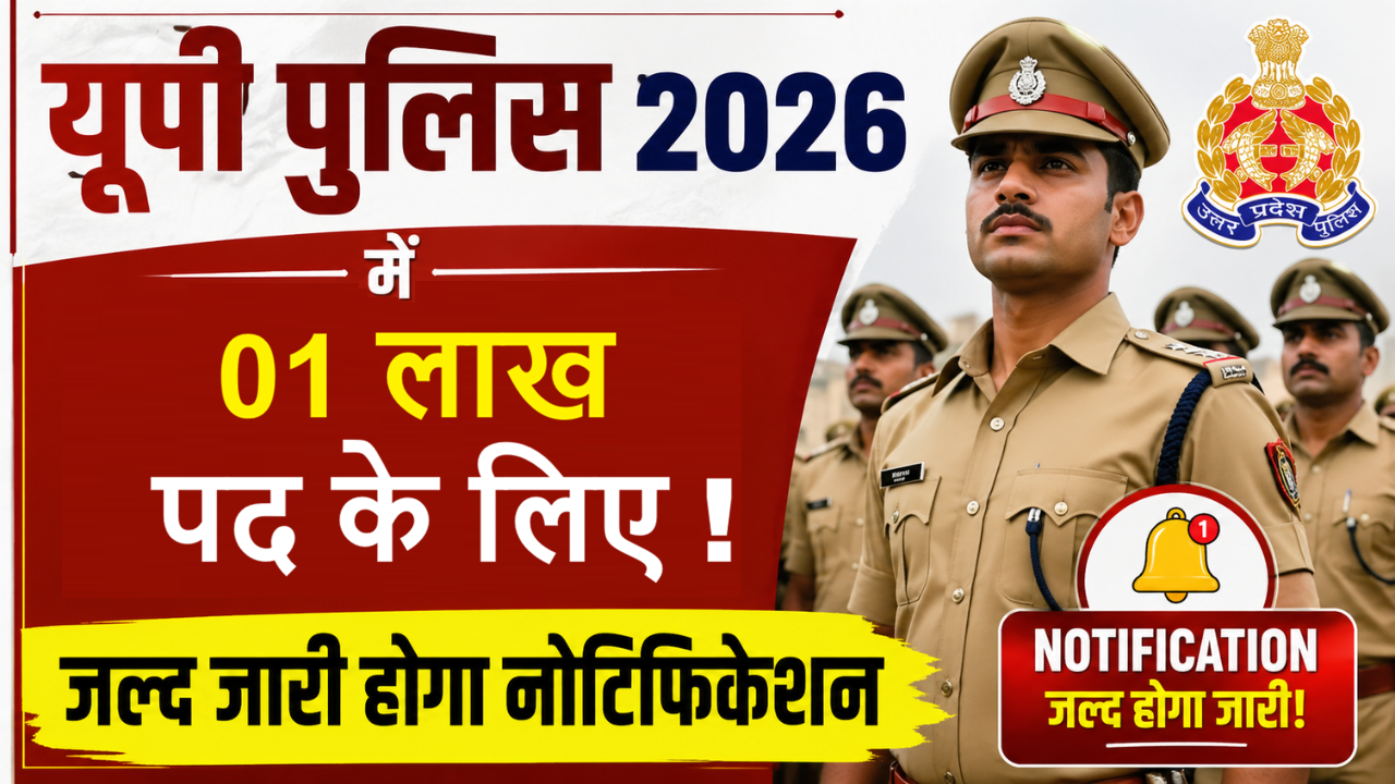 UP Police 01 Lakh New Bharti 2026 Check More Details Here