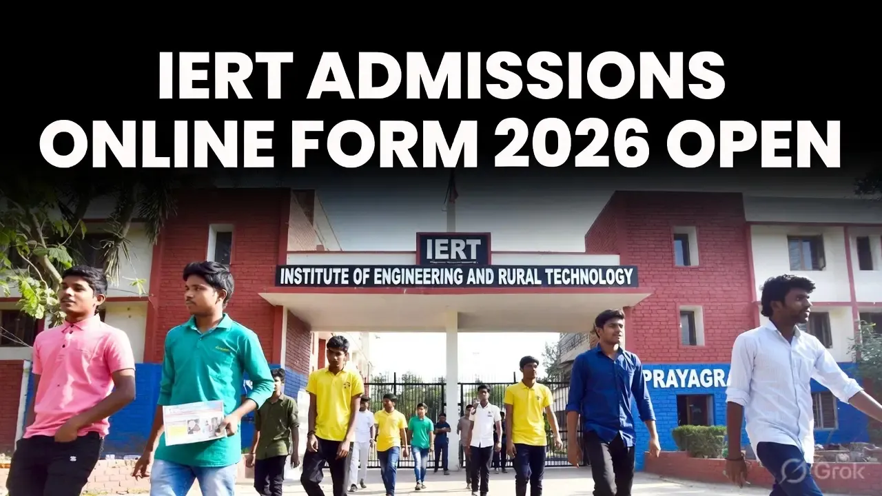 IERT Prayagraj Admissions Online Form 2026