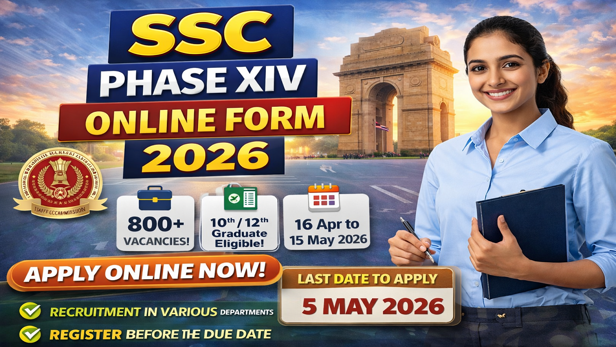 SSC Phase XIV Recruitment 2026 Notification Out 3003 Posts
