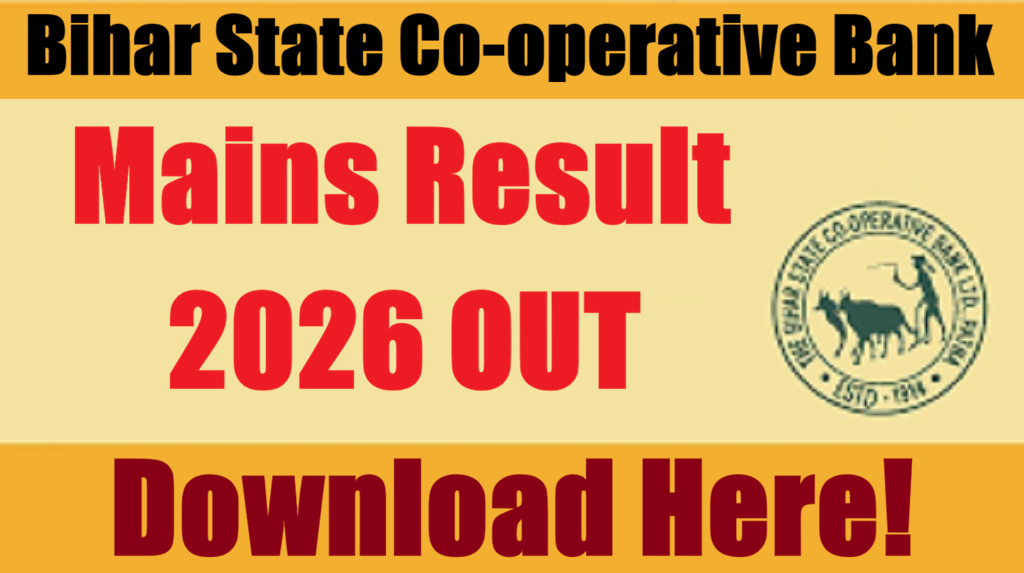 BSCB Bihar Co-operative Bank Assistant/ CSA Score Card 2026