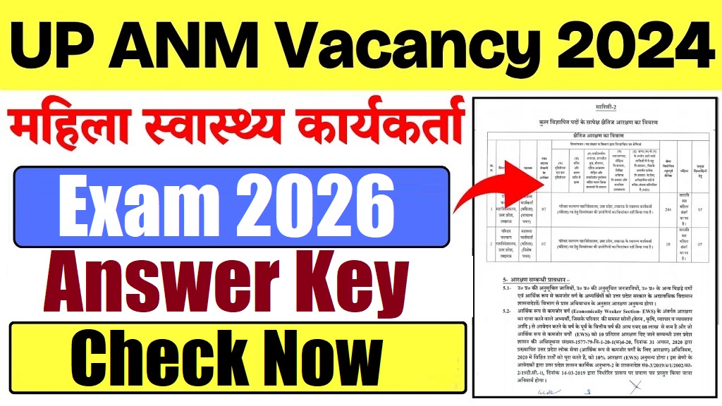 UPSSSC Female Health Worker Answer Key 2026 Out | Sarkari Exams