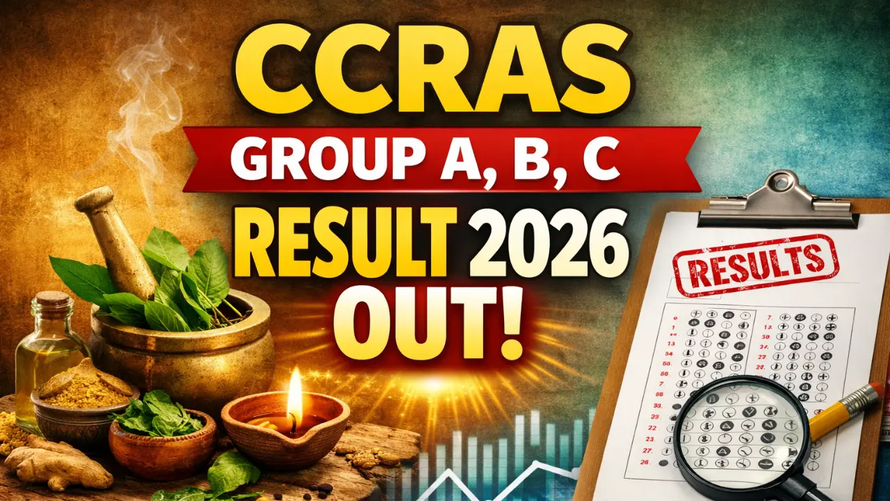 CCRAS Group A, B, C Result 2026 Out | Sarkari Exams