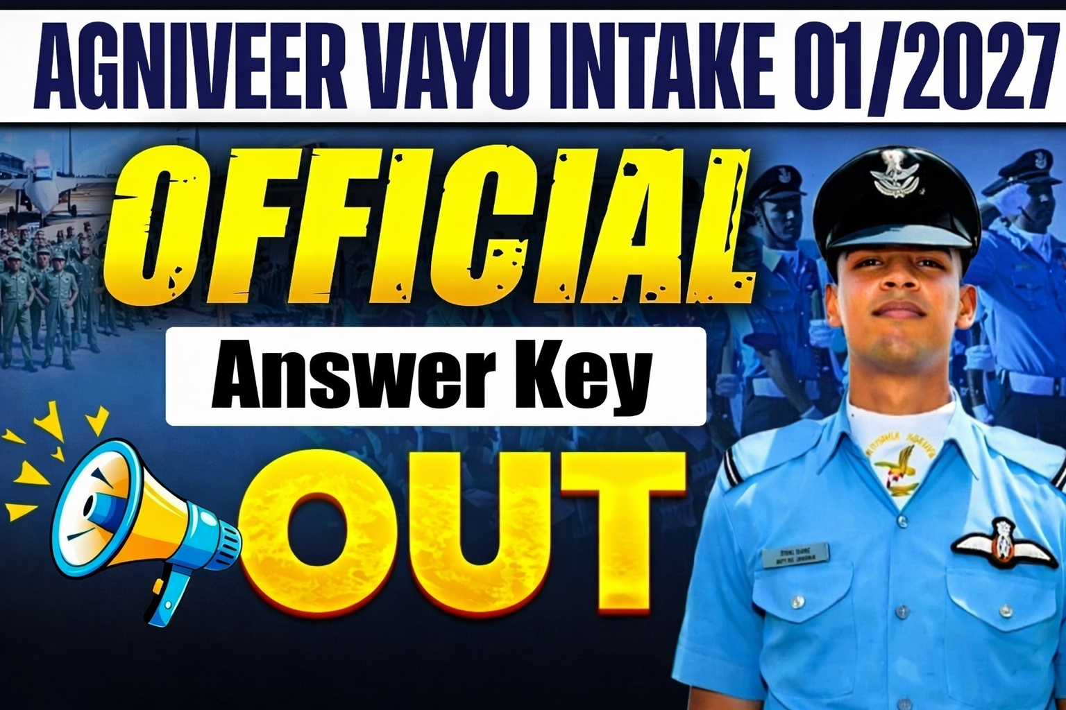 Indian Airforce Agniveer Vayu Intake 01/2027 Answer Key