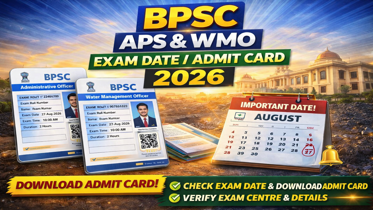 BPSC APS & WMO Exam Date 2026 Out | Sarkari Exams