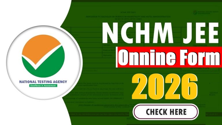 NTA NCHM JEE Online Admission Form 2026