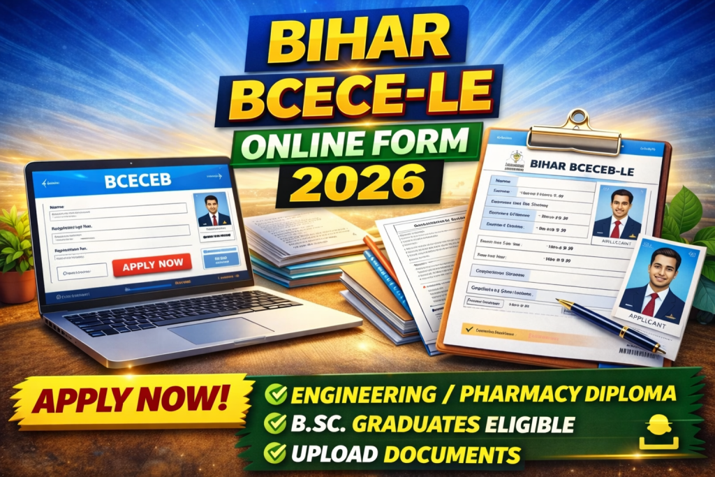 BCECE-LE Online Form 2026 Apply Online | Sarkari Exams