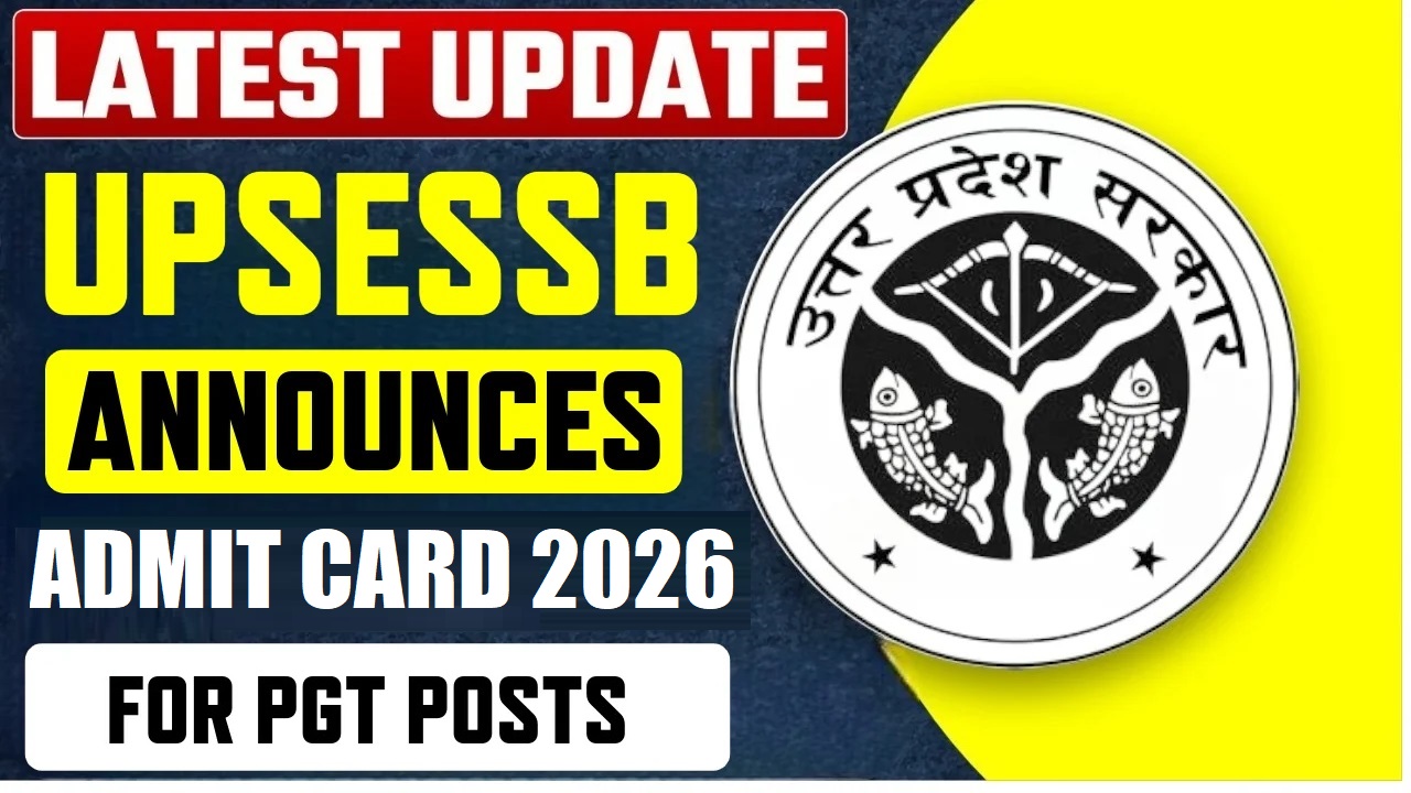 UP PGT Admit Card 2026 Out: Check Exam City Details Direct Link