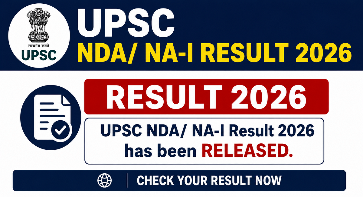 UPSC NDA/ NA-I Result 2026 Out | Sarkari Exams