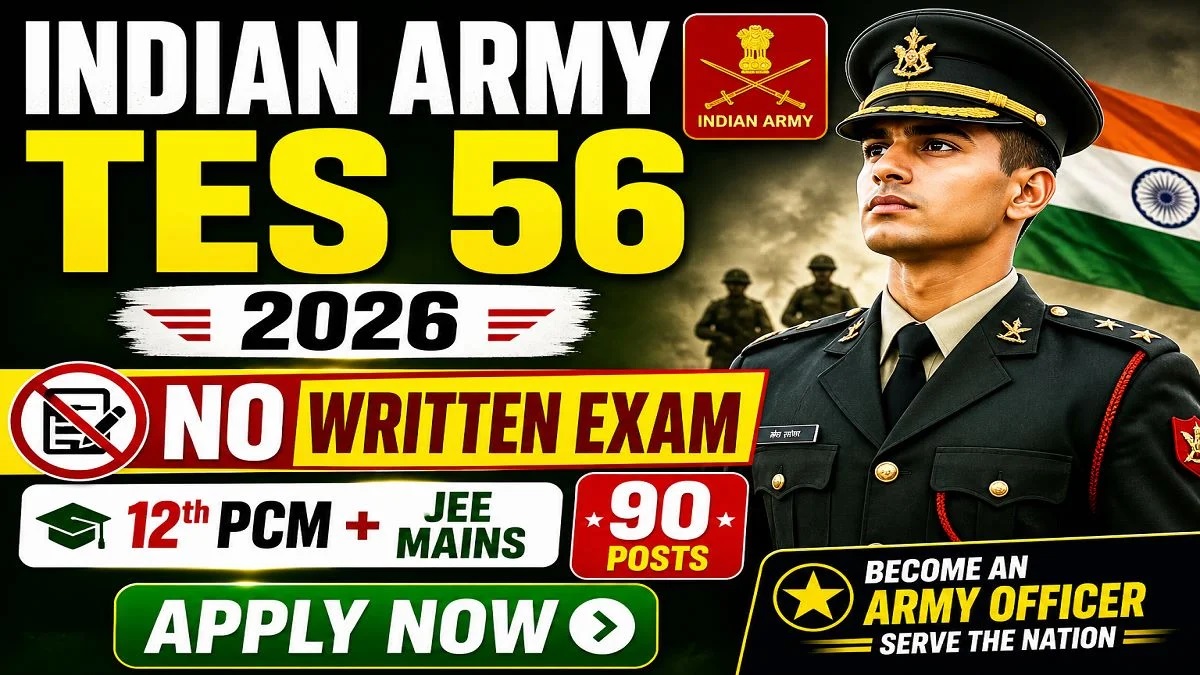 Indian Army 10+2 TES 56th Entry Recruitment 2026