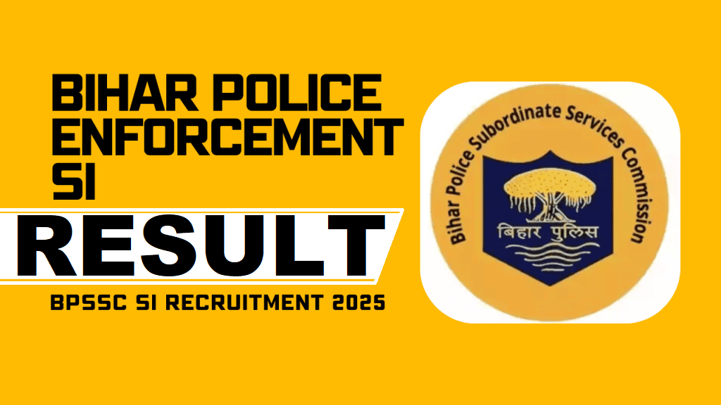 BPSSC Bihar Police Enforcement SI Marks 2026 | Out