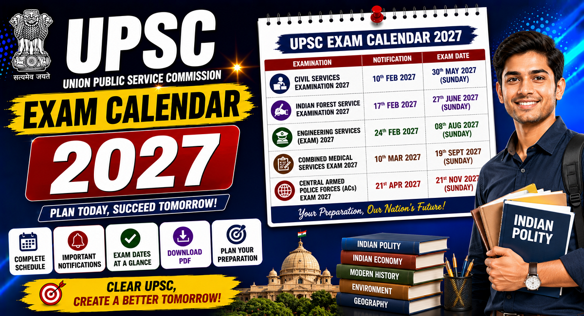 UPSC Sarkari Exams Exam Calendar 2026 Out : Check New Exam Dates