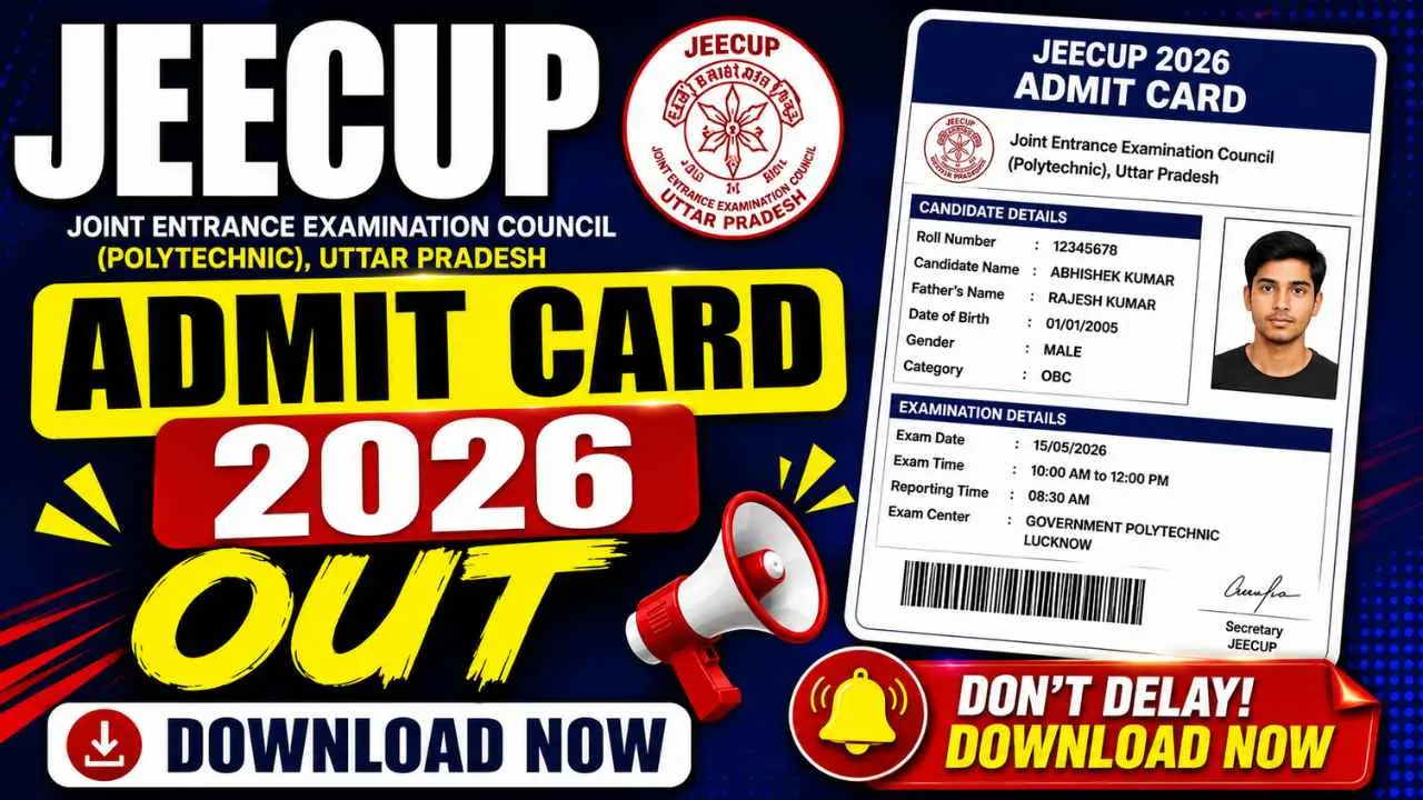 UP Polytechnic JEECUP Admit Card 2026 Out | Sarkari Exams