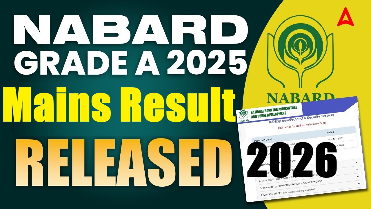 NABARD Assistant Manager Grade-A Final Result 2026 Out