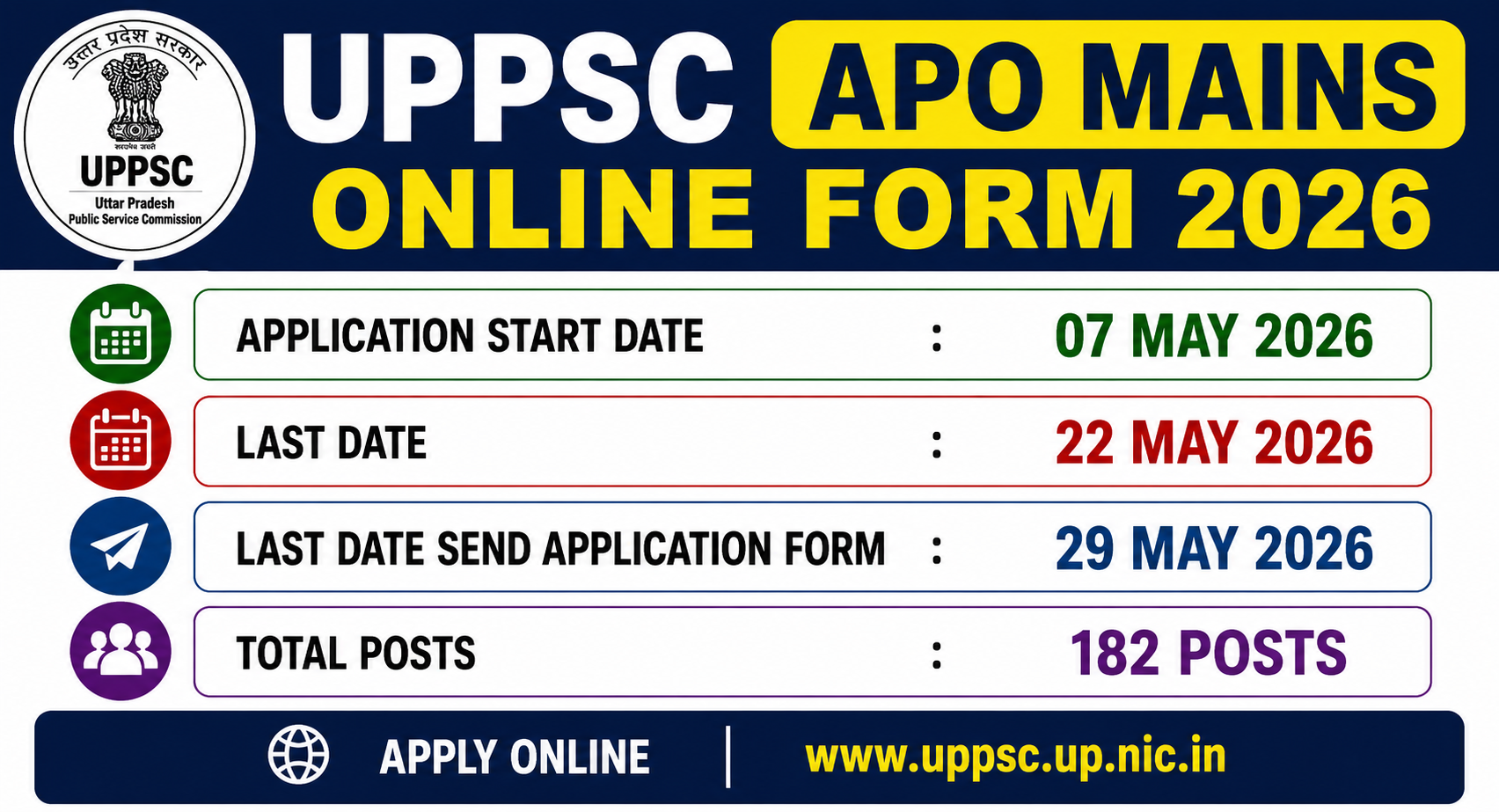 UPPSC APO Mains Online Form 2026 | Sarkari Exams