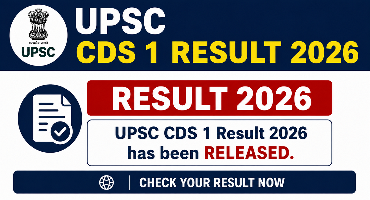 UPSC CDS-I Result 2026 Out | Sarkari Exams