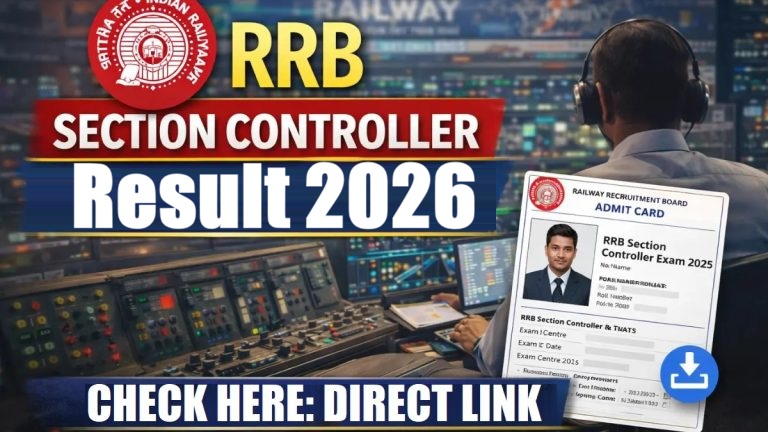 RRB Section Controller Result 2026 Out | Sarkari Exams