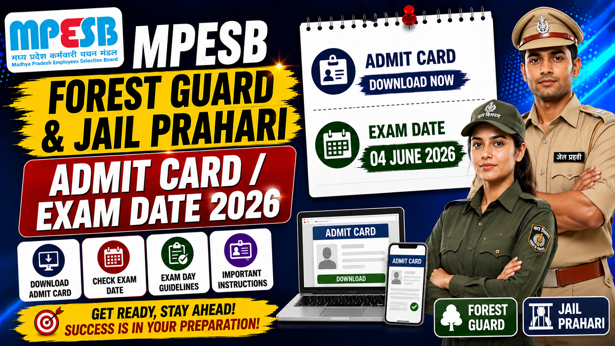 MPESB Forest Guard & Jail Prahari New Exam Date 2026