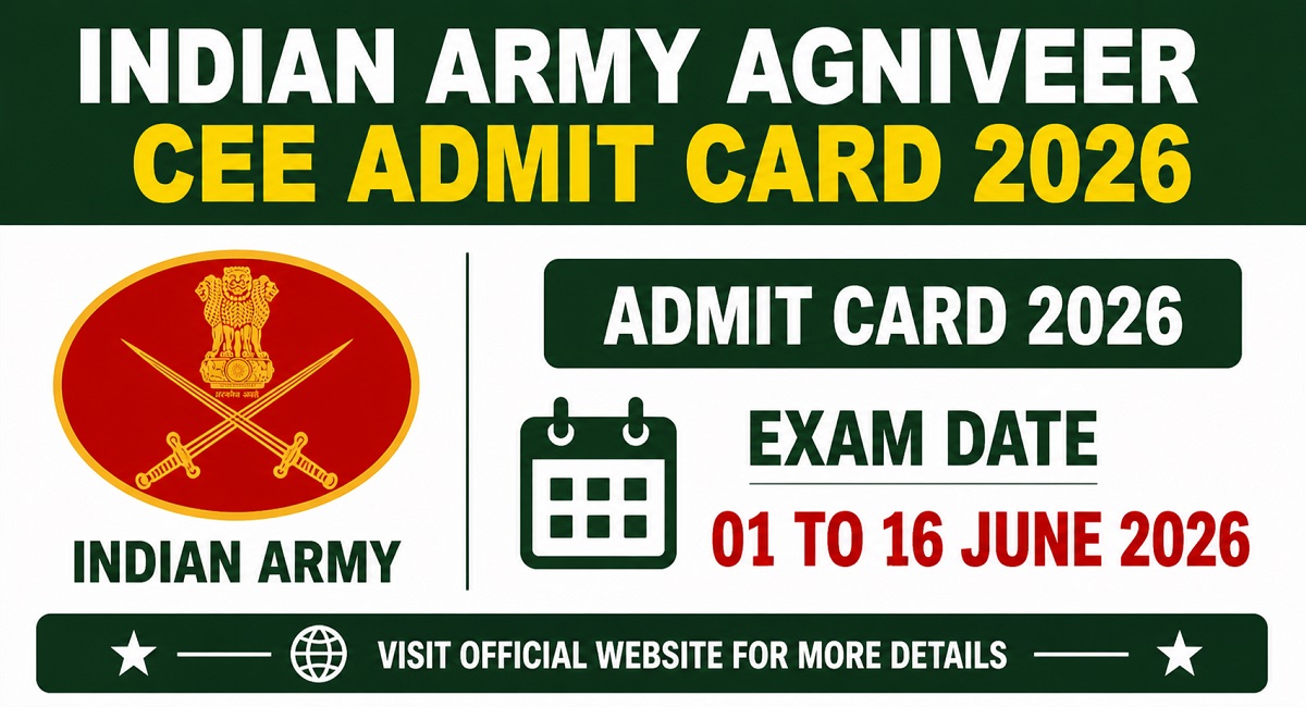 Indian Army Agniveer CEE Admit Card 2026 Out Direct Link