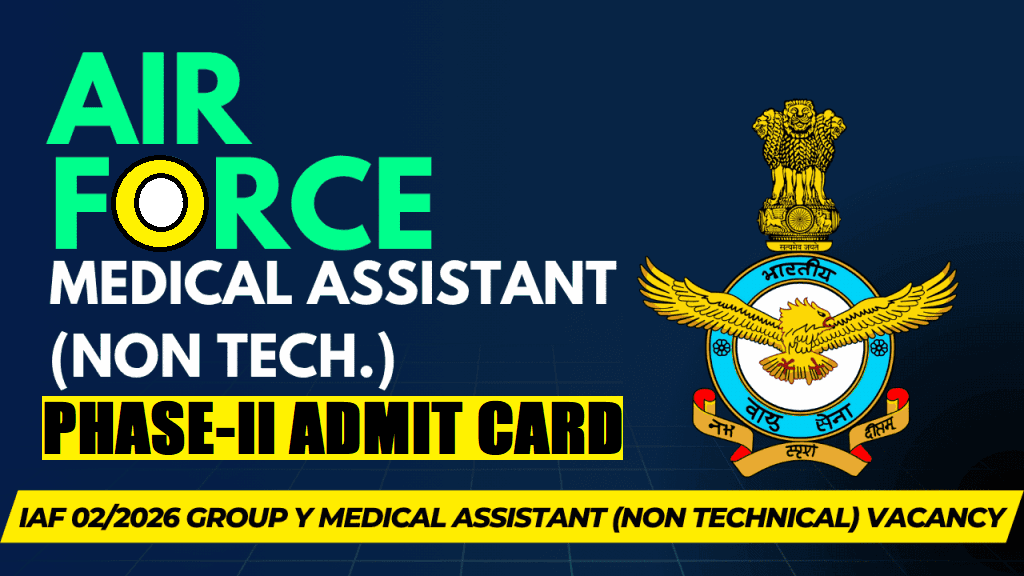 Indian Airforce Group Y Medical Assistant Airmen 02/2026 PSL List